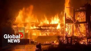 "Like driving through Hell": LA wildfires creates apocalyptic scenes along highway