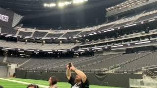 Inside of raiders LV stadium