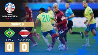 Copa América 2024 | Brasil 0-0 Costa Rica | Grupo D