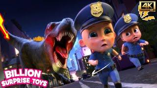 Dino Attack in the CityPolice Save the Day | Kids Cartoon Police Stories | Season 1 Episode 9 [4k]