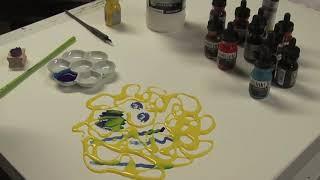 3 Minutes On Acrylic Ink Techniques | Acrylic Art | Liquitex
