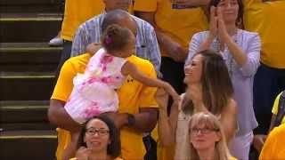 Riley Curry Reacts to Father Stephen's Clutch Free Throws