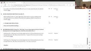 Comox Valley Regional District Board - October 31, 2023