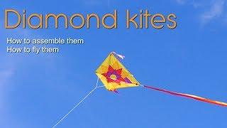 Diamond kites - how to assemble and how to fly them