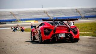 1200HP Zenvo TSR-S Going FLATOUT on Track - Flames, Active Aero Wing, Fly By's