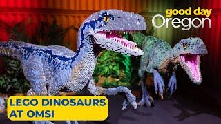 Larger-than-life LEGO dinosaurs at OMSI