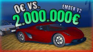 0$ vs 2.000.000$ CAR in EMERGENCY EMDEN - ROBLOX