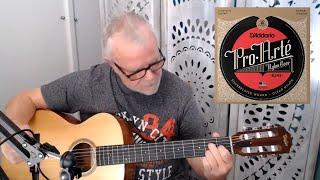 D'Addario EJ45 Pro-Arte Nylon Guitar Strings Review On A Taylor Academy 12e-N