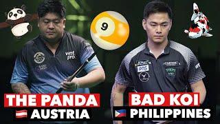 FILIPINO BAD KOI JOHANN CHUA FACING THE AUSTRIAN BIG PANDA MARIO HE IN AN EPIC BATTLE