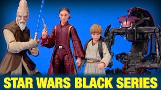 Star Wars Black Series Droideka Ki-Adi-Mundi Padme and Anakin Skywalker Action Figure Review