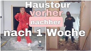 1 Woche später - Haustour 90 Jahre altes Haus l Renovieren, umbauen und putzen im Familienalltag