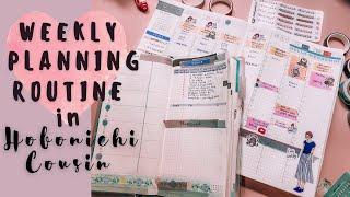 Hobonichi Cousin Weekly Planning Routine with Goal Tracking - Functional Minimal Planner System