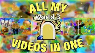 All My World Three Videos in ONE! - Unboxing Simulator - 100% Index Challenge