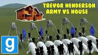 TREVOR HENDERSON ARMY VS HOUSES! - Garry's mod Sandbox