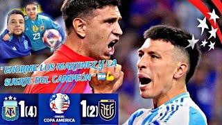 Reacción ARGENTINA 1 (4) vs Ecuador 1 (2) - Cuartos de Final - Copa América 2024