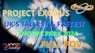 Project Exodus, UK's Tallest & Fastest Roller Coaster, at Thorpe Park | Official POV Animation