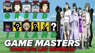 BUONG LISTAHAN NG GAME MASTER SA GREED ISLAND | HUNTER X HUNTER TAGALOG