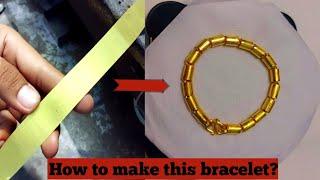 How to make a wheel tube bracelet | How to it's made | Handmade bracelet making