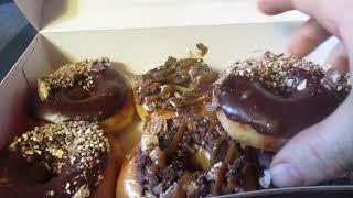 Kit Kat Salted Caramel Brownie Donut & Kit Kat Double Crunch Donut From Krispy Kreme Donuts