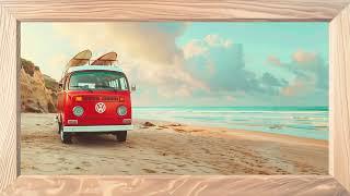 4K Surf Life Free Framed TV Art Screensaver | Summer Beach Ambience