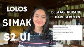 TIPS LOLOS S2 di UI (Strategi Belajar SIMAK Online!)