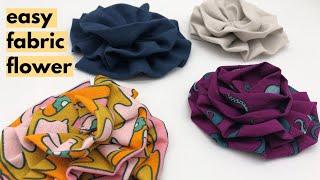 How to sew a fabric flower - WITHOUT GLUE OR PLASTIC!