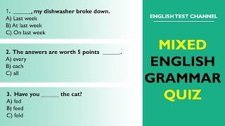 Mixed English Grammar Quiz