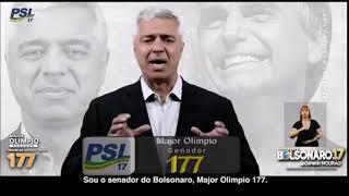 Major Olímpio (PSL) cita Bolsonaro - Senador SP 2018 - Horário Eleitoral 21/09/2018 [A]