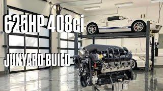 BUILDING THE 625HP JUNKYARD LS BUDGET BUILD || HOW TO BUILD THE CHEAPEST AND STRONGEST 408C.I 6.0LS