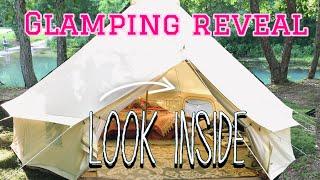 GLAMPING DECOR REVEAL - 16 FOOT / 5m CANVAS BELL TENT