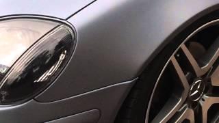 KNSKS - dipped Mercedes SLK in pearl gunmetal grey