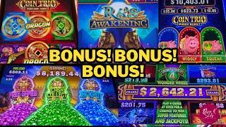 BONUS AFTER BONUS  + Realistic Slot Play at Golden Nugget Lake Charles 