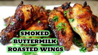 Smoked Buttermilk Roasted Chicken Wings In The Oven | Super Bowl Food Recipes