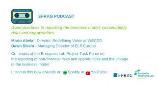 EFRAG PODCAST: Good practices in reporting the business model, sustainability risks & opportunities