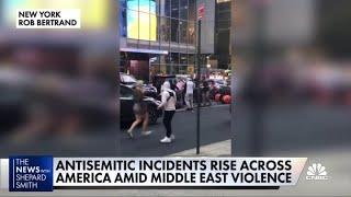 Antisemitic incidents rise across America amid Middle East violence