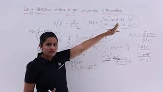 Long Division Method to Calculate Inverse Z-Transform