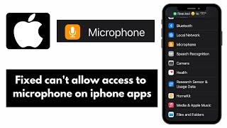 Fix can't allow access to microphone on iphone apps - Full Guide (2024)