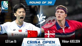 LIVE SCORE | LEI Lan Xi (CHN) vs Viktor AXELSEN (DEN) | China Open 2024 Badminton