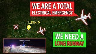 Total Electrical Failure In Flight | Phenom EMERGENCY at Lufkin, TX