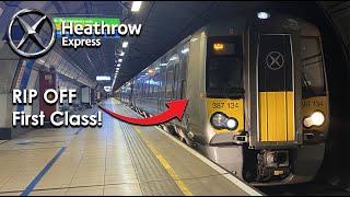 What Makes The UK's MOST EXPENSIVE Rail Journey SUCH A RIP OFF? Heathrow Express First Class Review!