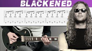 METALLICA - BLACKENED (Guitar cover with TAB | Lesson)