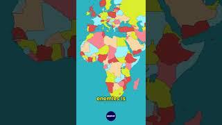 The countries that have MOST ENEMIES #maps #geography #country