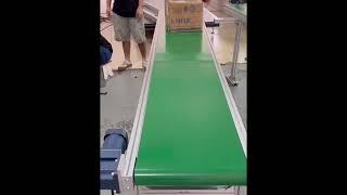 Efficient Transportation of Cardboard Boxes on a PVC Conveyor Belt