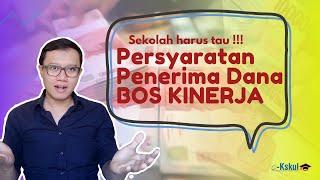 Sekolah Wajib Tau !!! Syarat Untuk Mendapatkan Dana BOS Kinerja