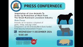 Press Conference on Importation of Live Animals to Scale up Production of Meat