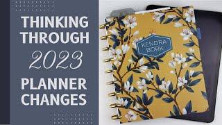 Thinking Through 2023 Planner Changes | Kendra Bork