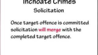 Crimi Law 5: Inchoate Crimes Solicitation, Attempt, Conspiracy Part 3 of 3