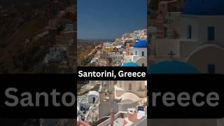 Top 3 reasons to visit Santorini, Greece  #shorts #travel #explore #greece