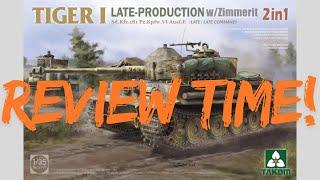 Takom Tiger 1 Late-Production W/Zimmerit Scale Model Kit Review - #scalemodel #ww2 #tamiya