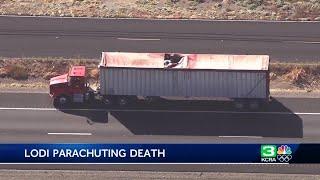 Skydiver killed in big rig crash on Highway 99 in Lodi area